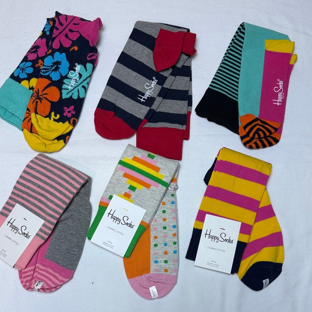 Happy Socks Men's Colorful Patterned Collection